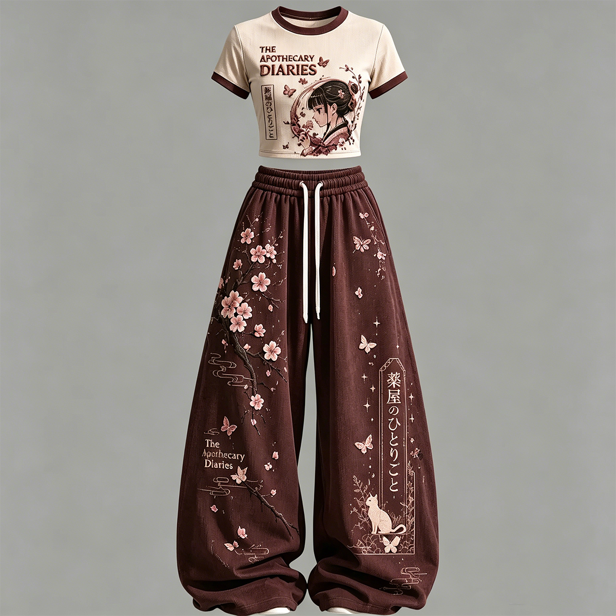 The Apothecary Diaries T-Shirt & Elasticated Trousers Two-Piece Set