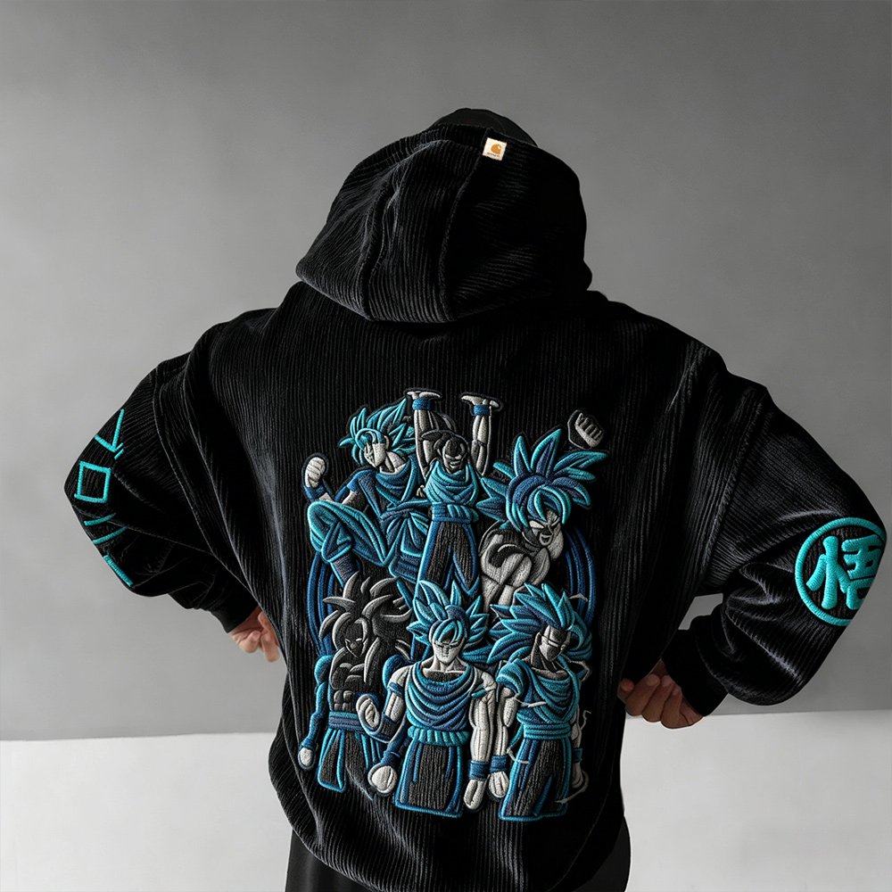 Dragon Ball Color Blocked Plush Hoodie