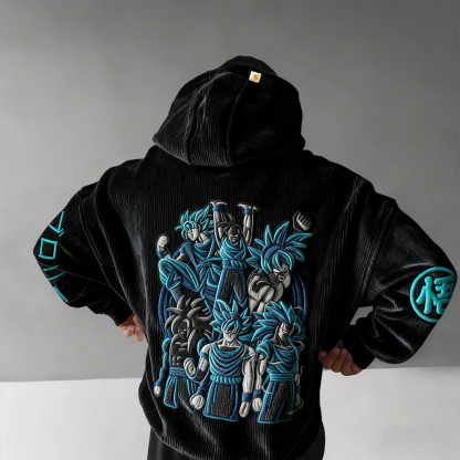 Dragon Ball Color Blocked Plush Hoodie