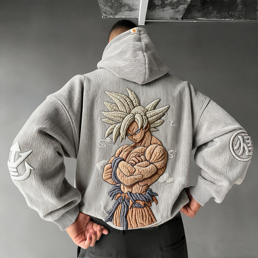 Dragon Ball Color Blocked Plush Hoodie
