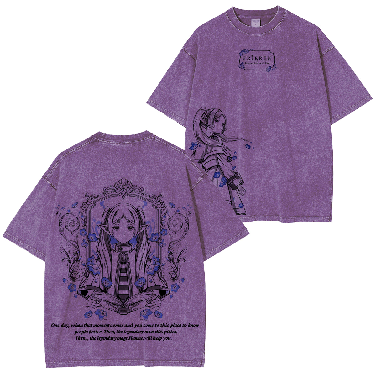 Frieren: Beyond Journey's End  Vintage Washed T-shirt/Crewneck/Hoodie