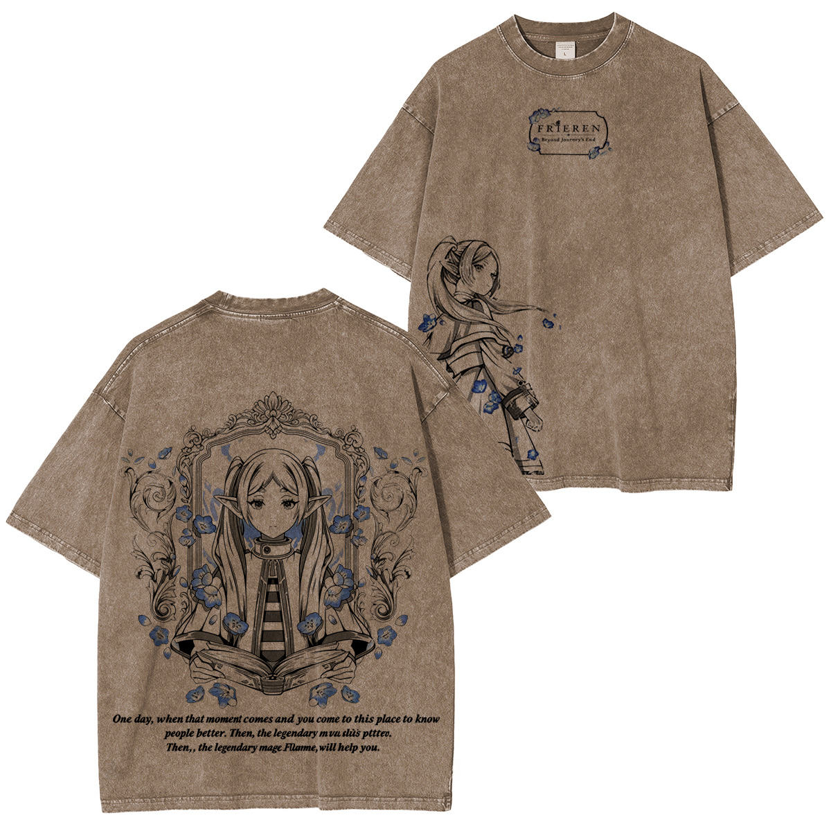 Frieren: Beyond Journey's End  Vintage Washed T-shirt/Crewneck/Hoodie