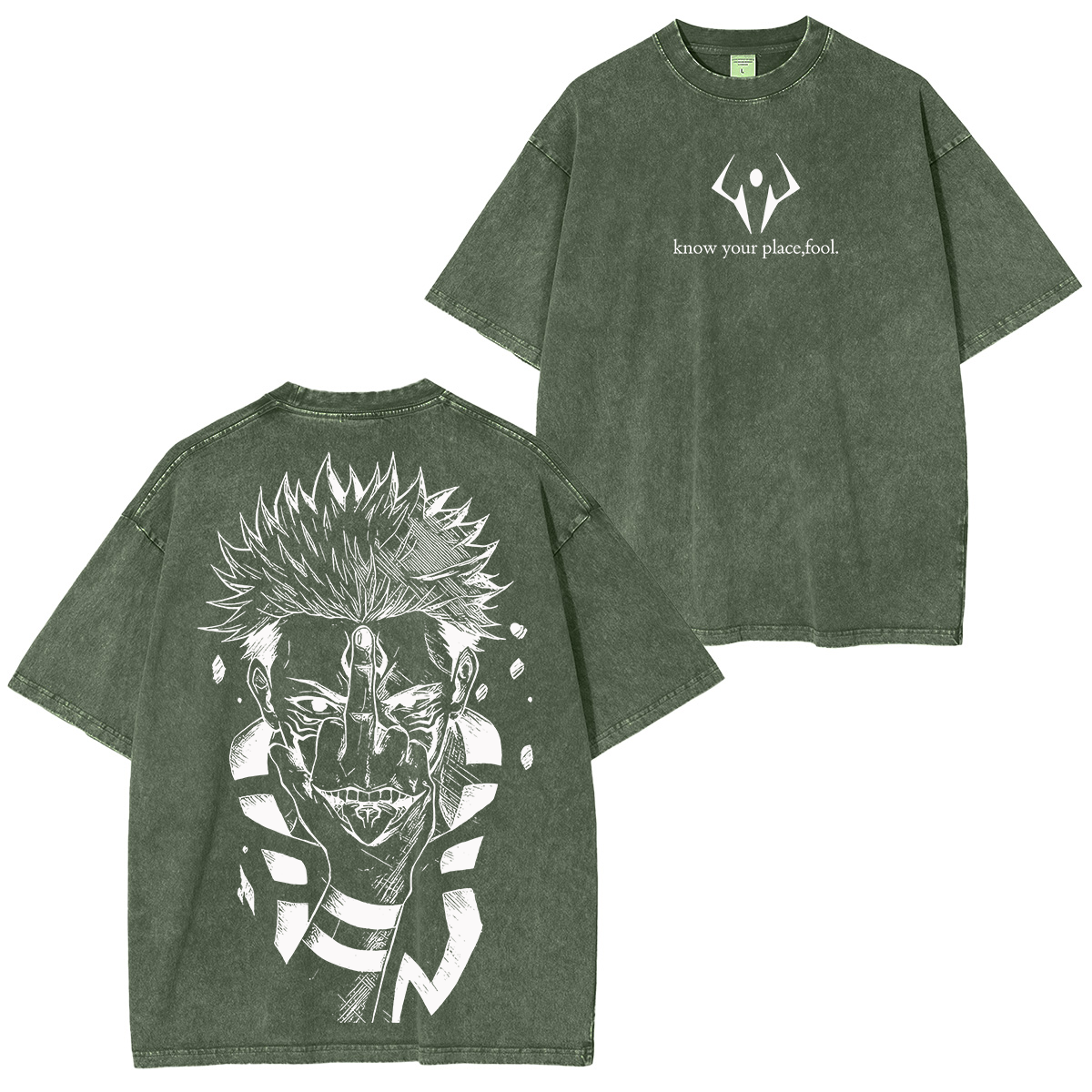 Jujutsu Kaisen :Ryomen Sukuna Vintage washed T-shirt/Crewneck/Hoodie