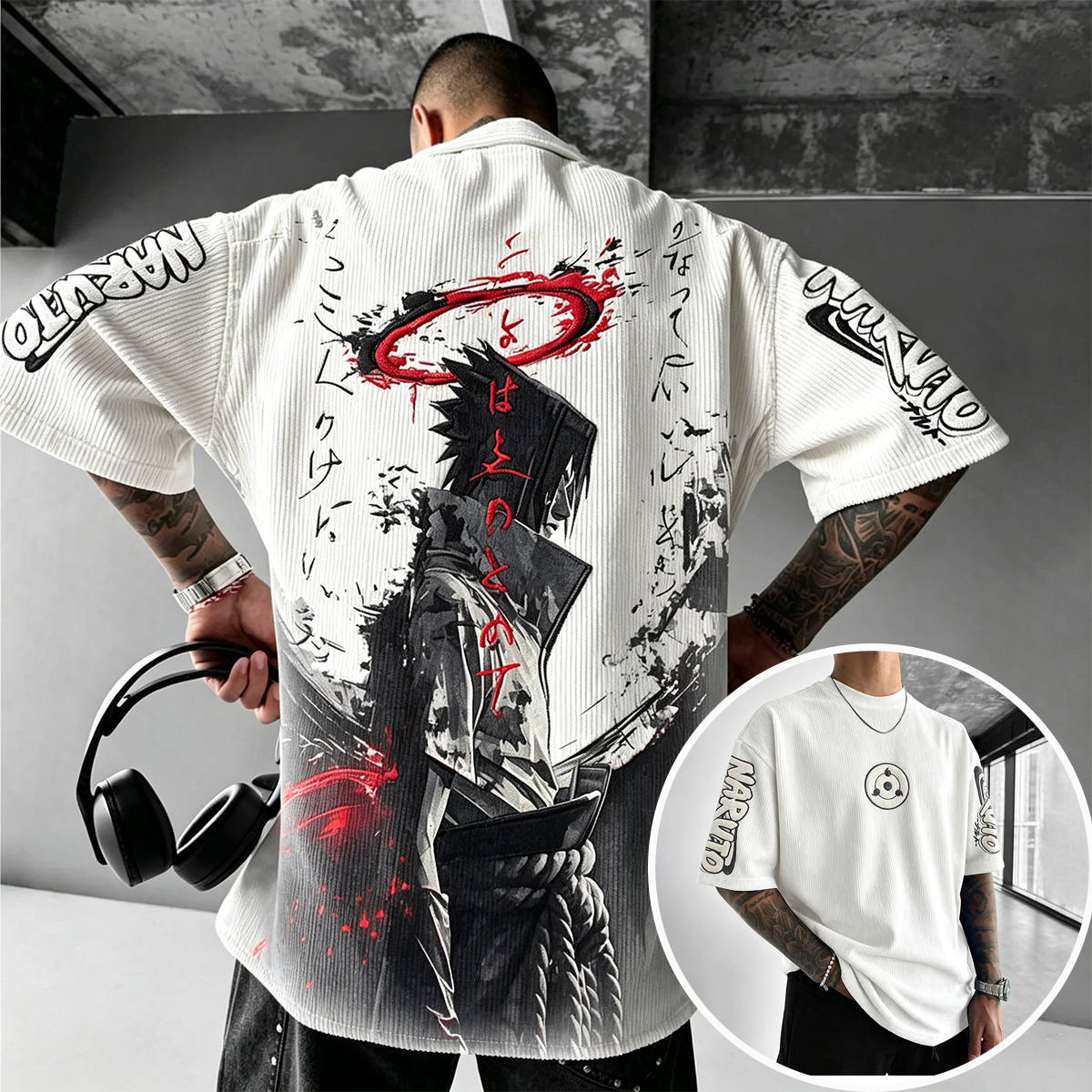 Naruto Vintage Corduroy T-Shirt