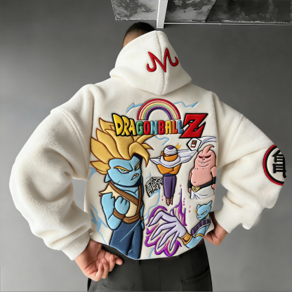 Dragon Ball Color Blocked Plush Hoodie