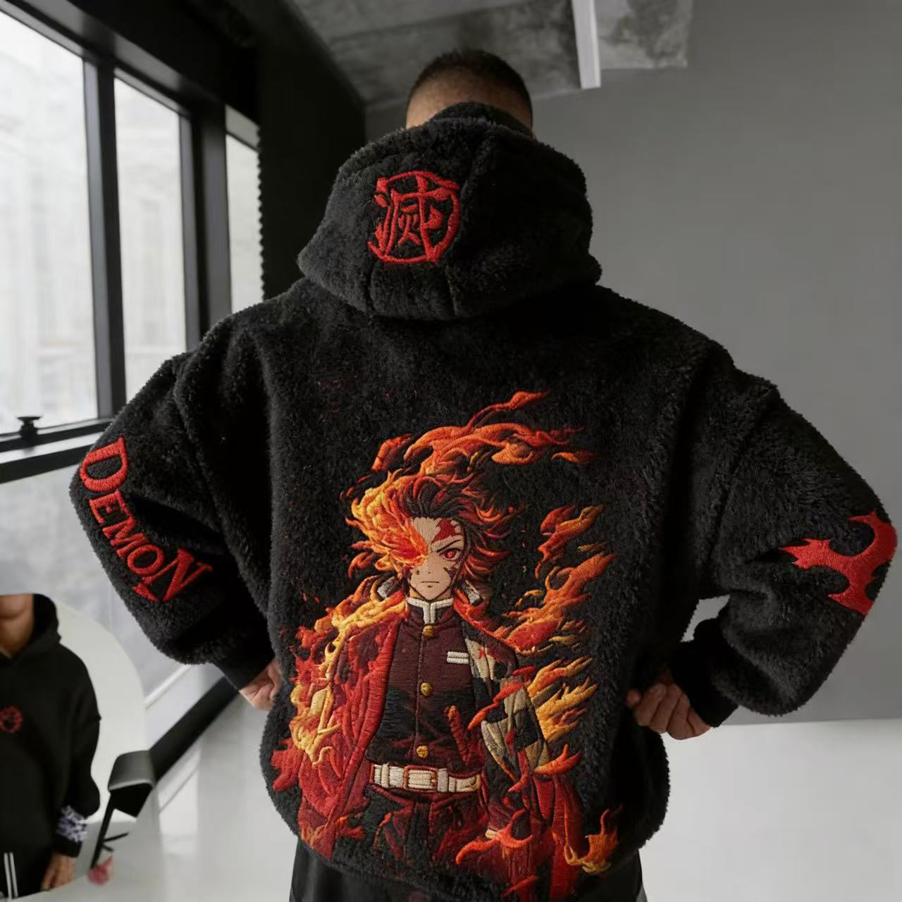 Unisex One Piece : Trafalgar Law Color-blocked Plush Hoodie