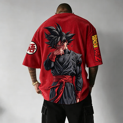 Dragon Ball Anime Vintage Waffle Knit T-Shirt