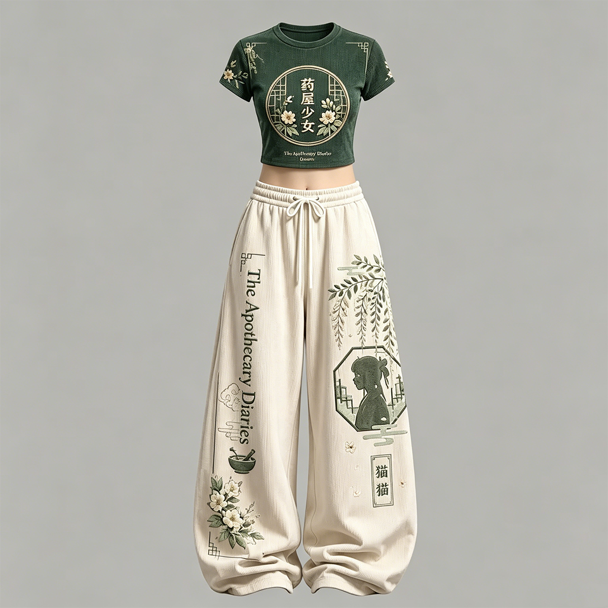 The Apothecary Diaries T-Shirt & Elasticated Trousers Two-Piece Set