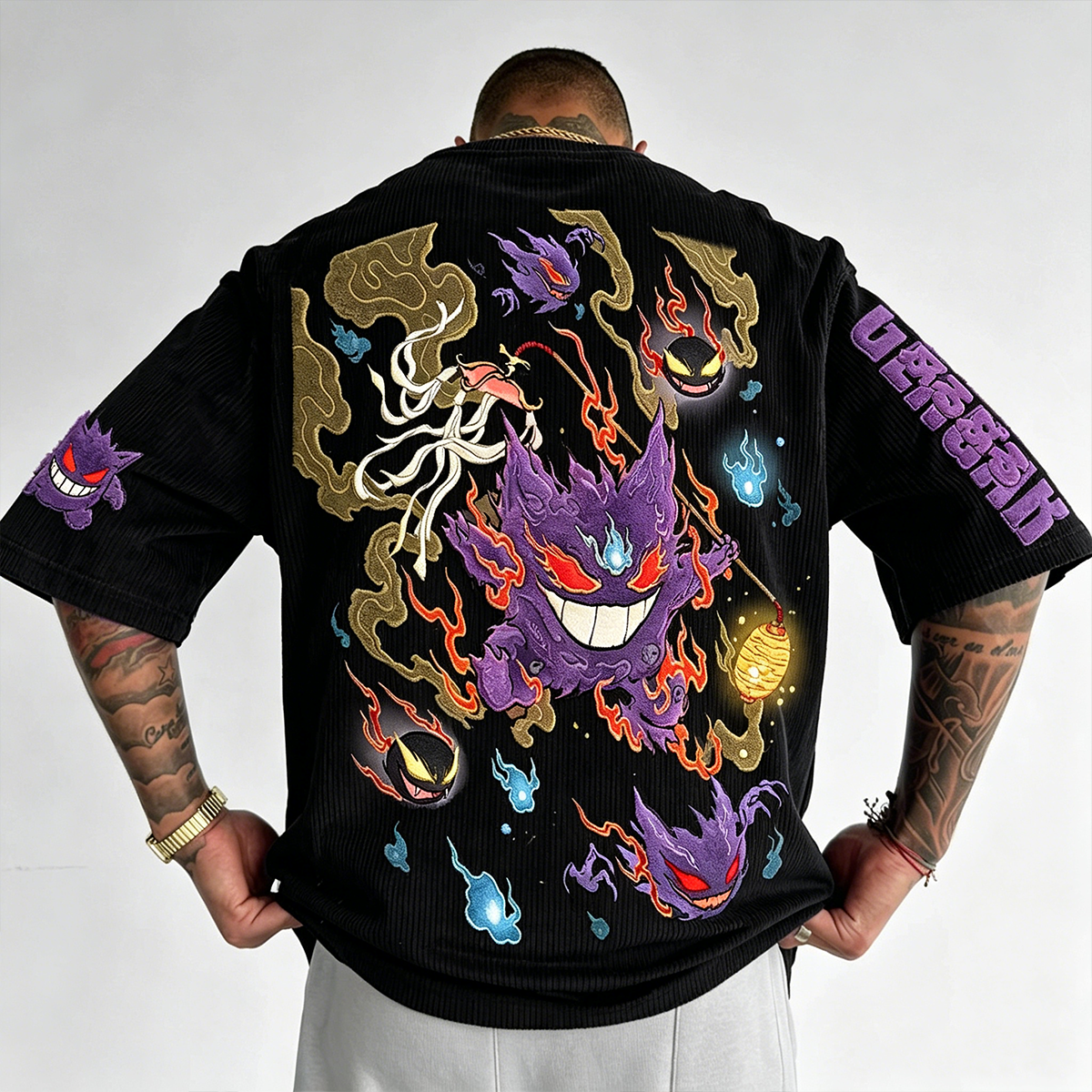 Pokémon Anime-Inspired Vintage Waffle Knit T-Shirt