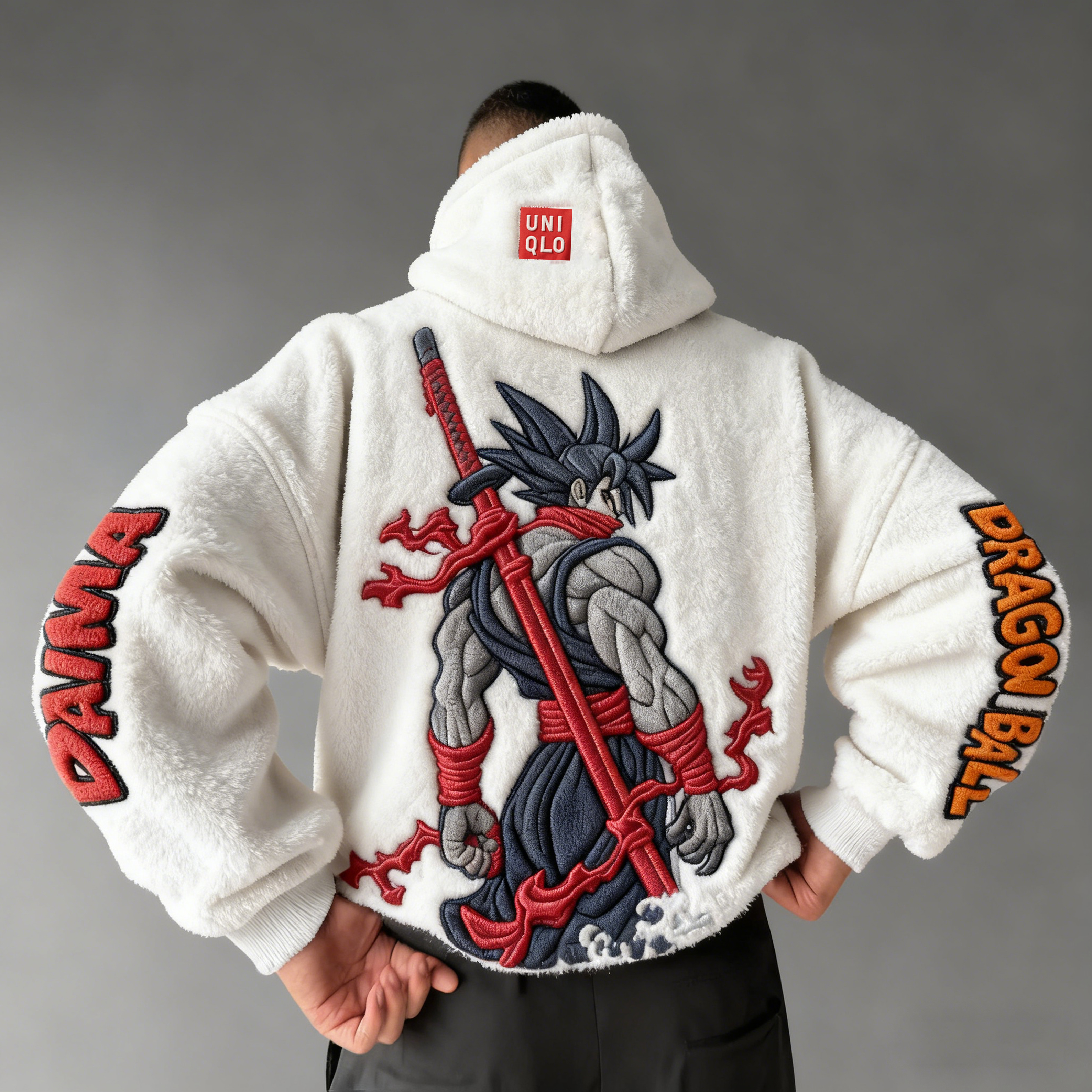 Dragon Ball Color Blocked Plush Hoodie