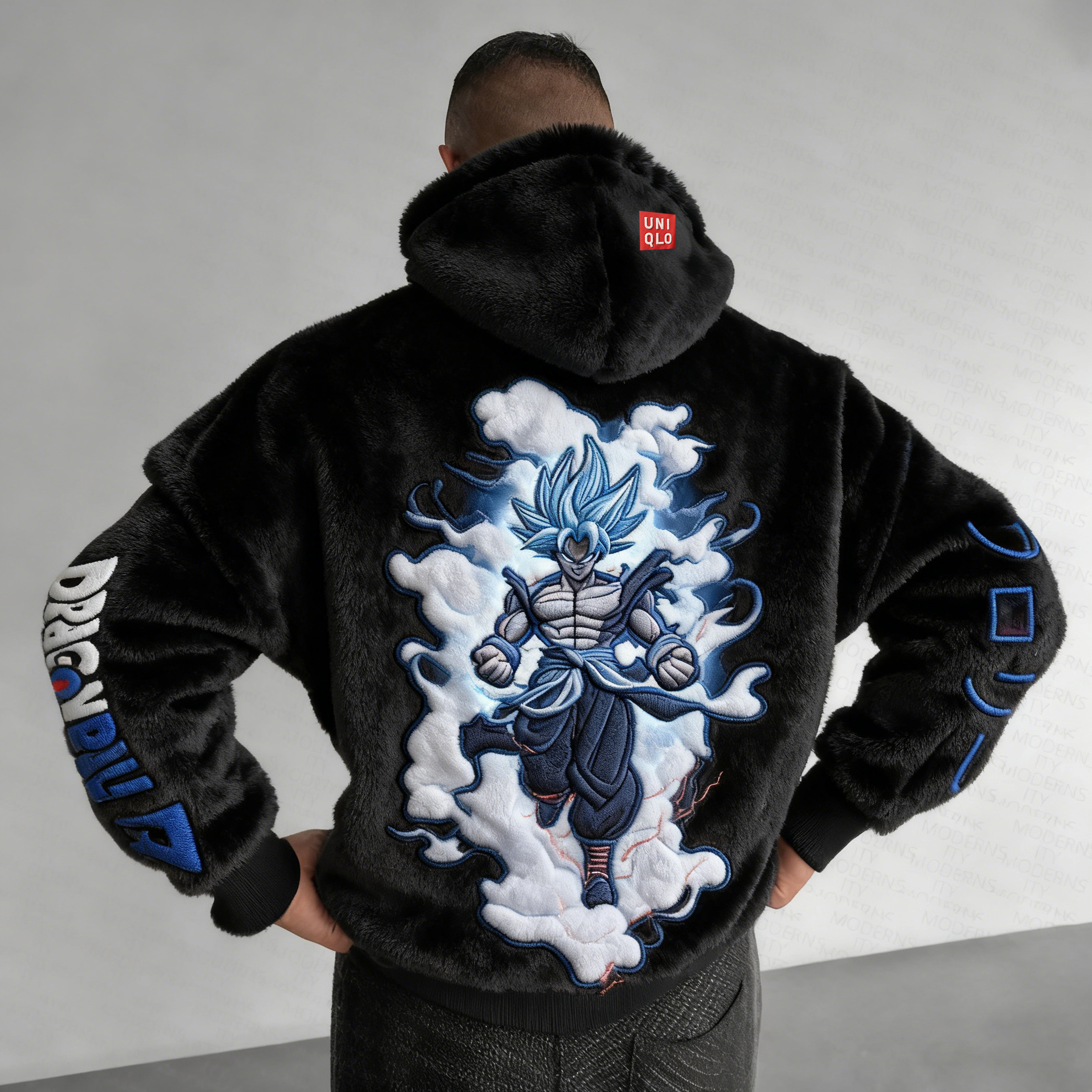 Dragon Ball Color Blocked Plush Hoodie
