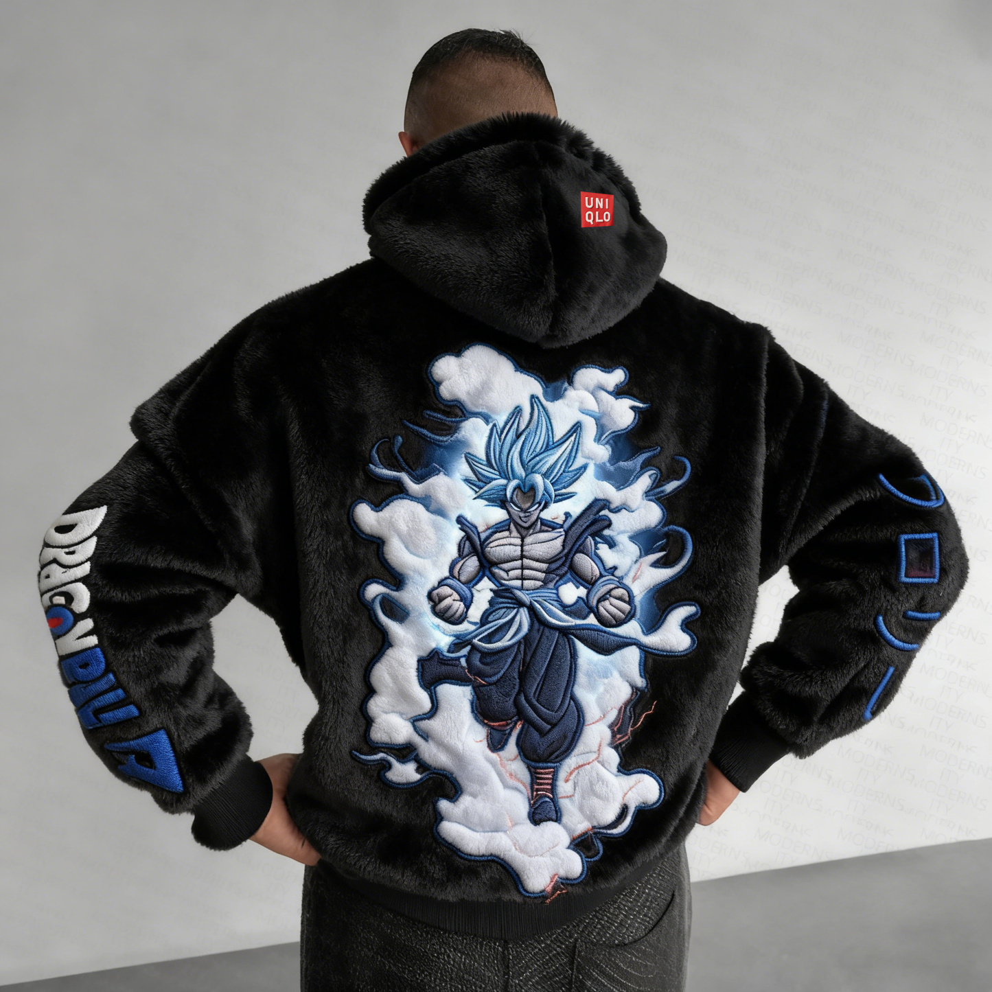 Dragon Ball Color Blocked Plush Hoodie