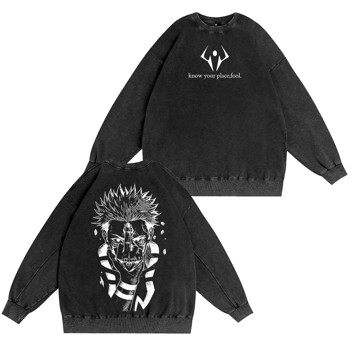 Jujutsu Kaisen :Ryomen Sukuna Vintage washed T-shirt/Crewneck/Hoodie
