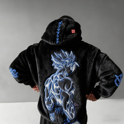 Dragon Ball Color Blocked Plush Hoodie