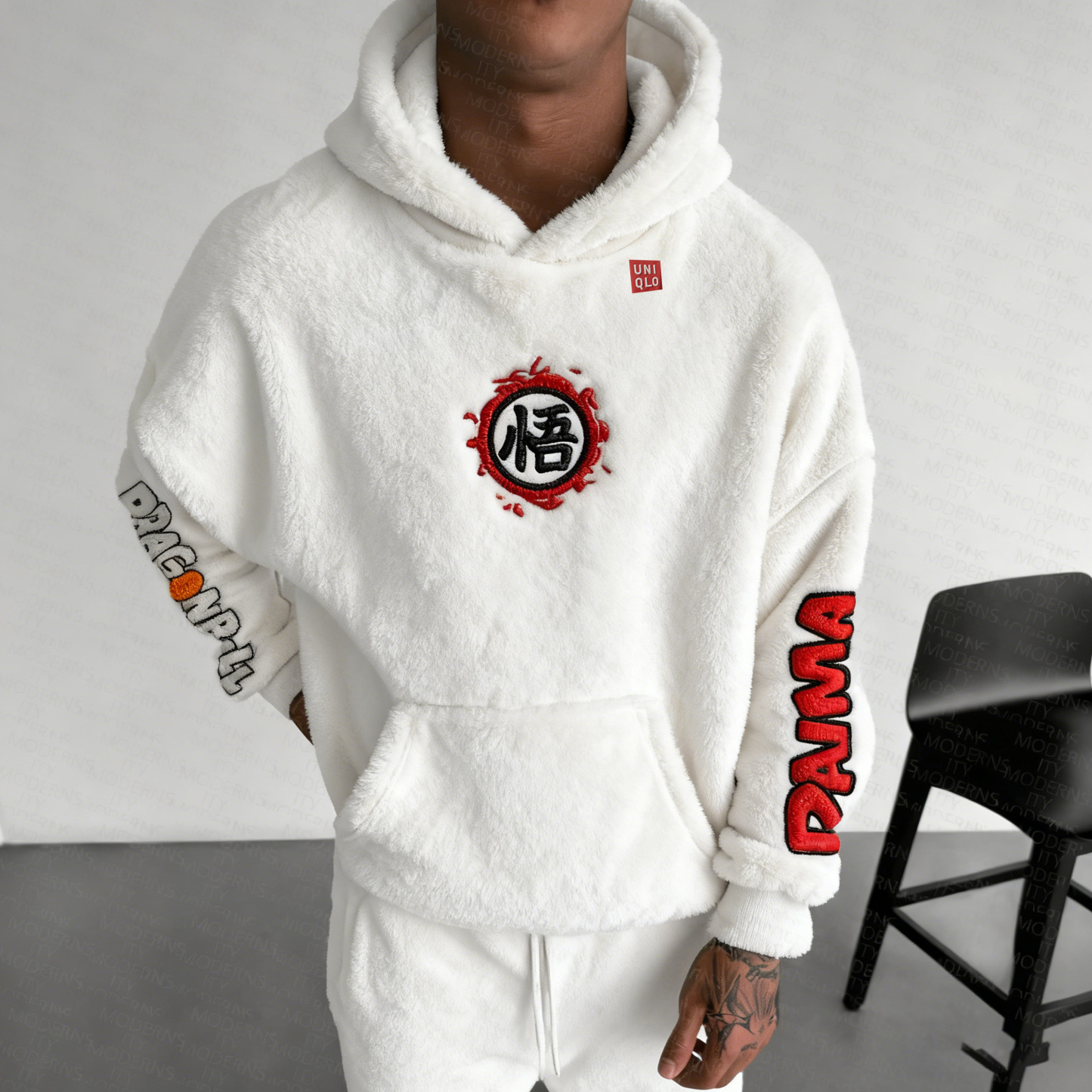 Dragon Ball Color Blocked Plush Hoodie