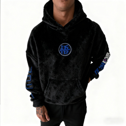 Dragon Ball Color Blocked Plush Hoodie
