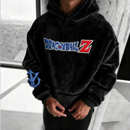 Dragon Ball Color Blocked Plush Hoodie