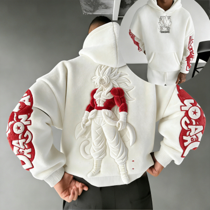 Yami Sukehiro x Black Bulls Black Clover Color-blocked Plush Hoodie