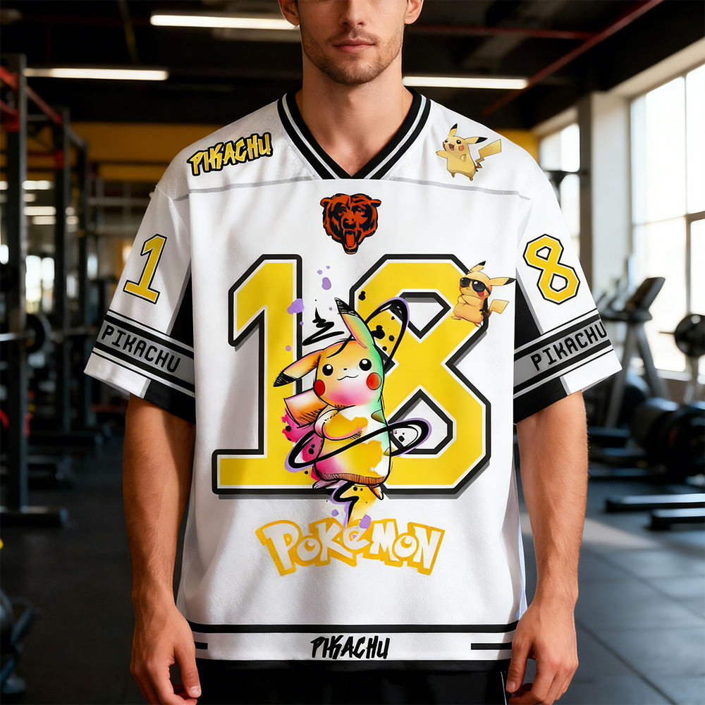 Unisex Anime Retro Mesh Sports Jersey T-Shirt