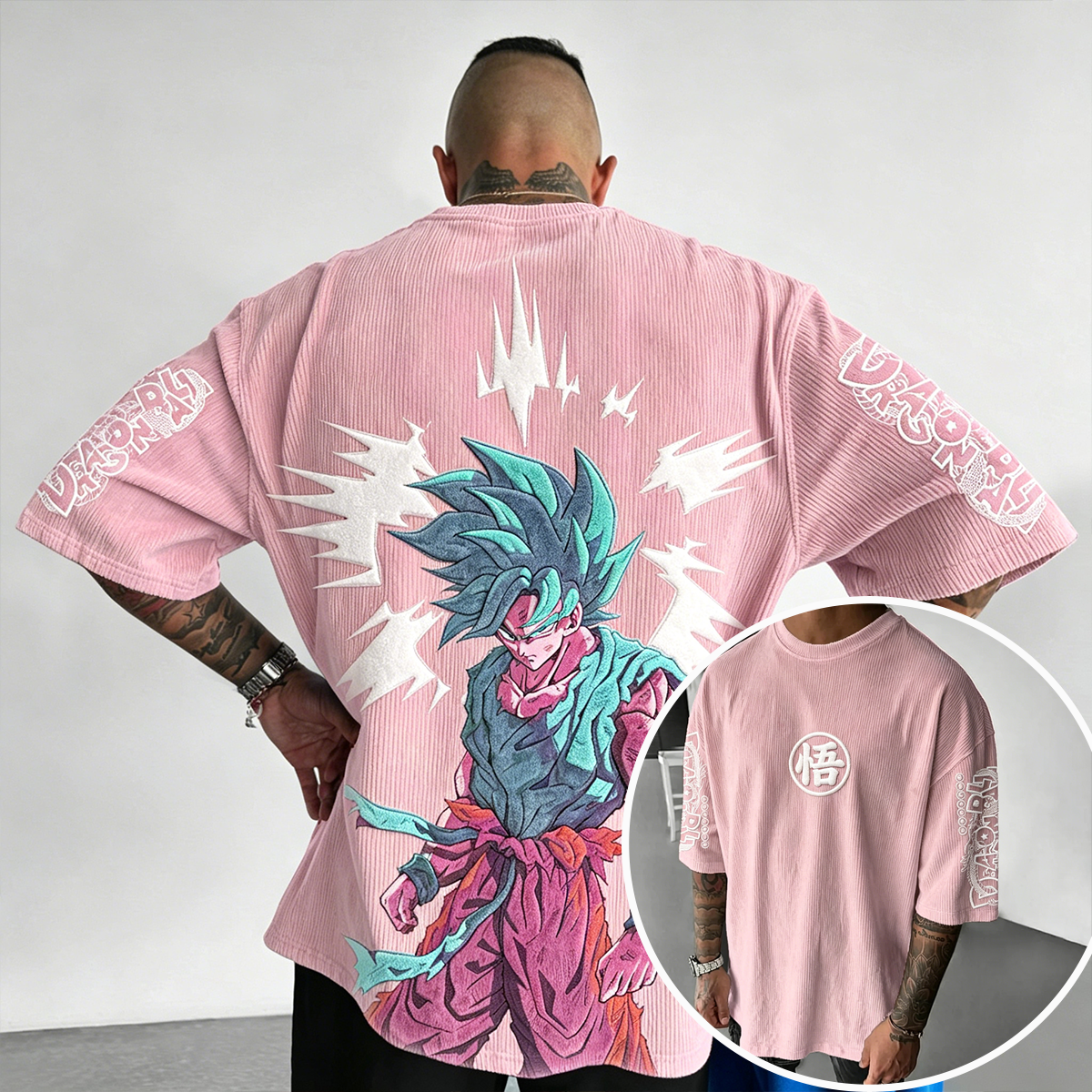 Dragon Ball Anime Vintage Waffle Knit T-Shirt