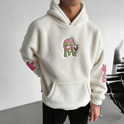 Demon Slayer: Kimetsu no Yaiba Color-blocked Plush Hoodie