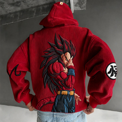 Dragon Ball Color Blocked Plush Hoodie