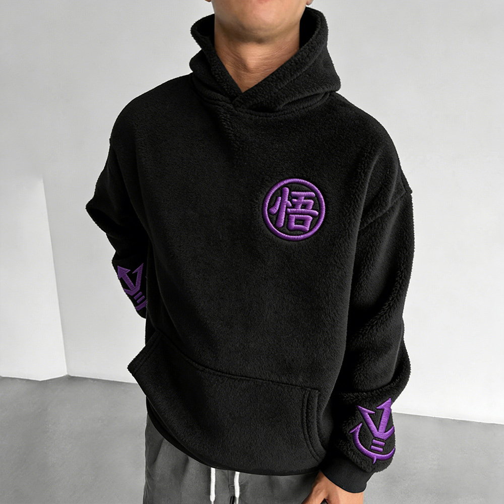 Dragon Ball Color Blocked Plush Hoodie