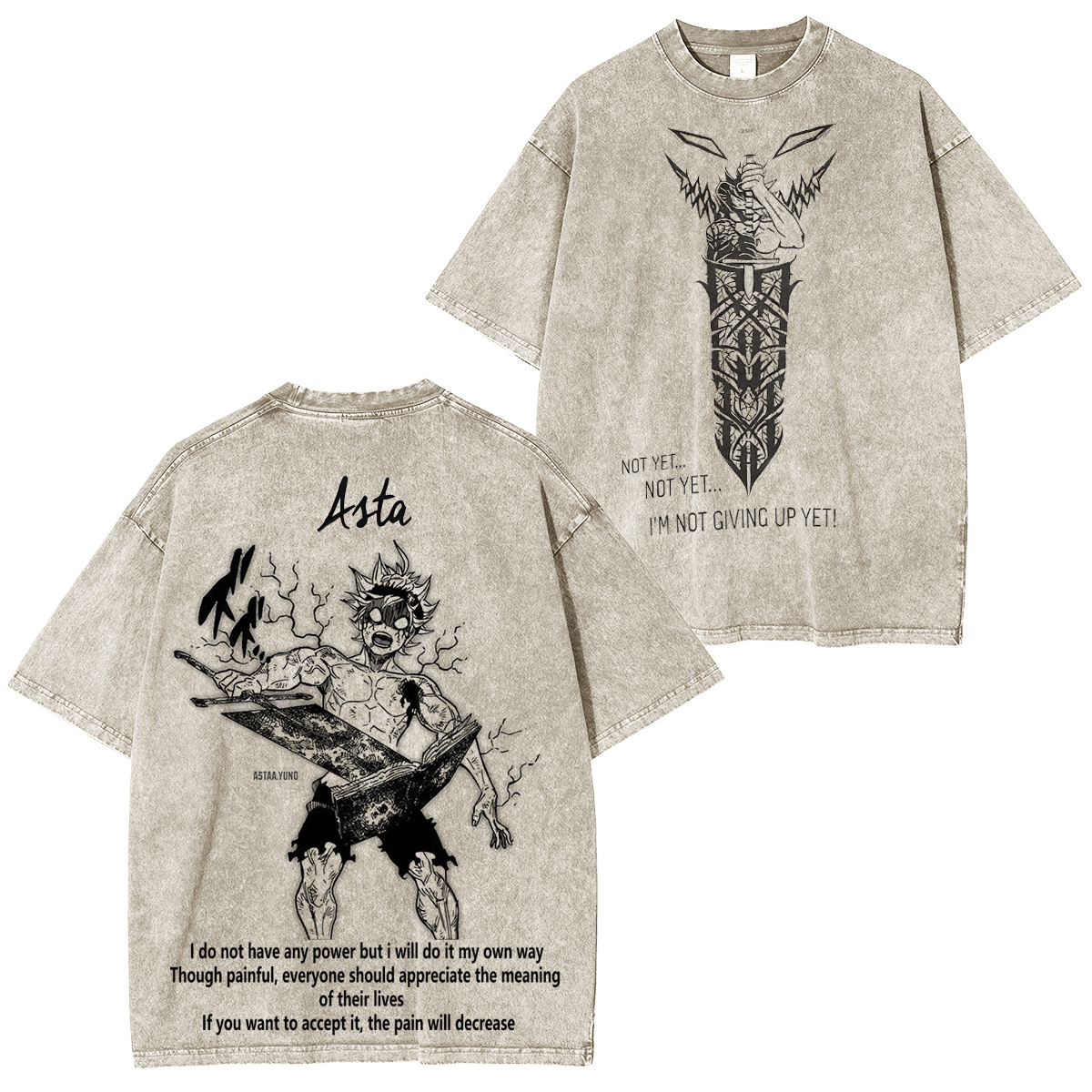 BLACK CLOVER Vintage Washed T-shirt/Crewneck/Hoodie