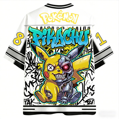 Unisex Anime Retro Mesh Sports Jersey T-Shirt