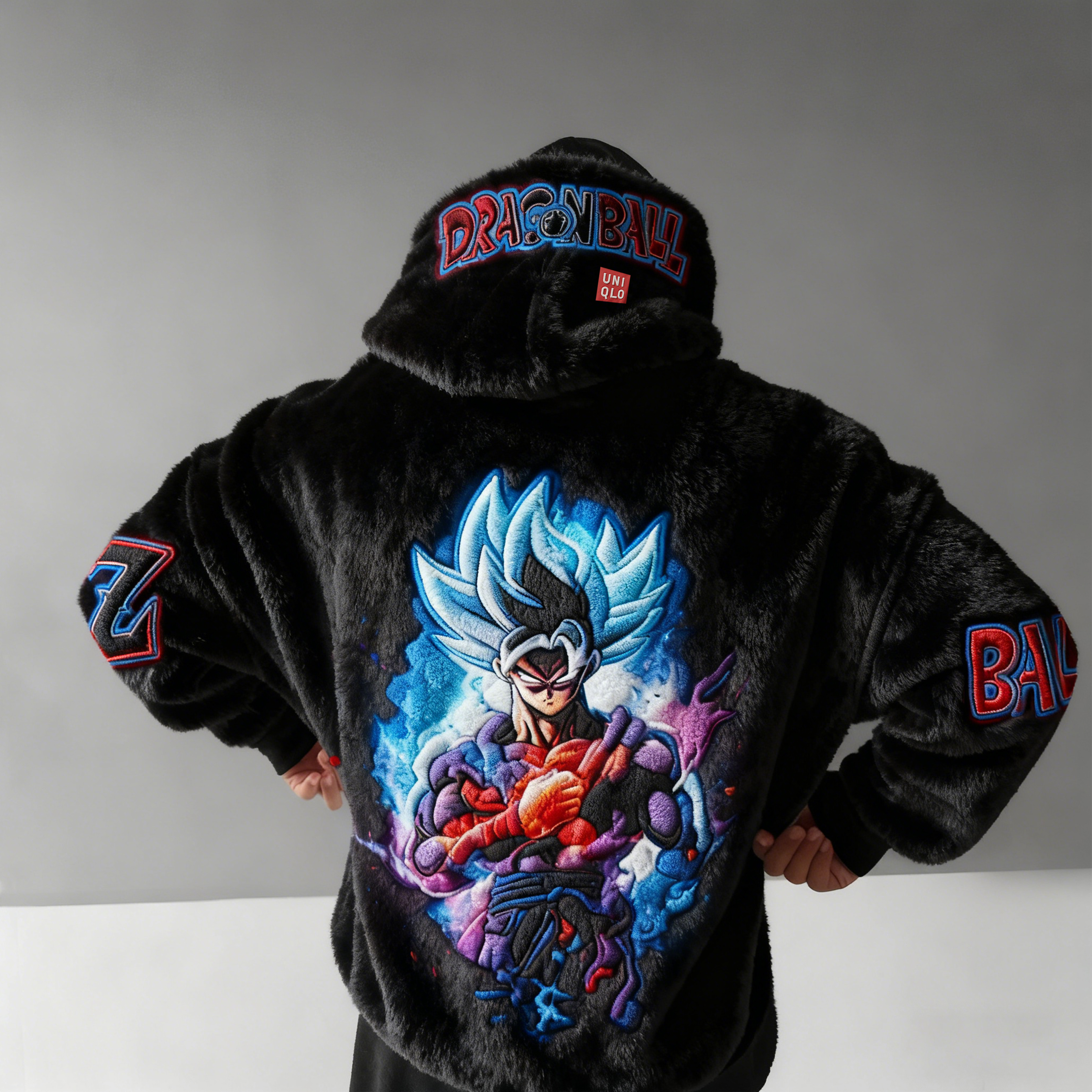 Dragon Ball Color Blocked Plush Hoodie