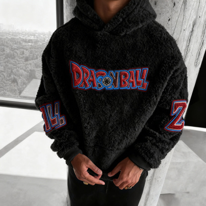 Dragon Ball Color Blocked Plush Hoodie