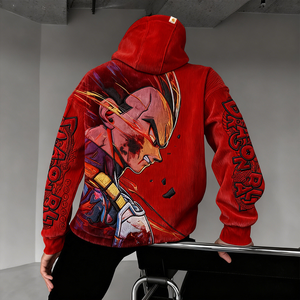 Dragon Ball Color Blocked Plush Hoodie