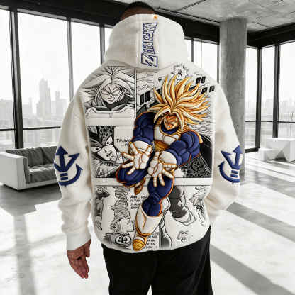 Dragon Ball Color Blocked Plush Hoodie