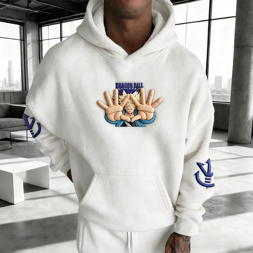 Dragon Ball Color Blocked Plush Hoodie