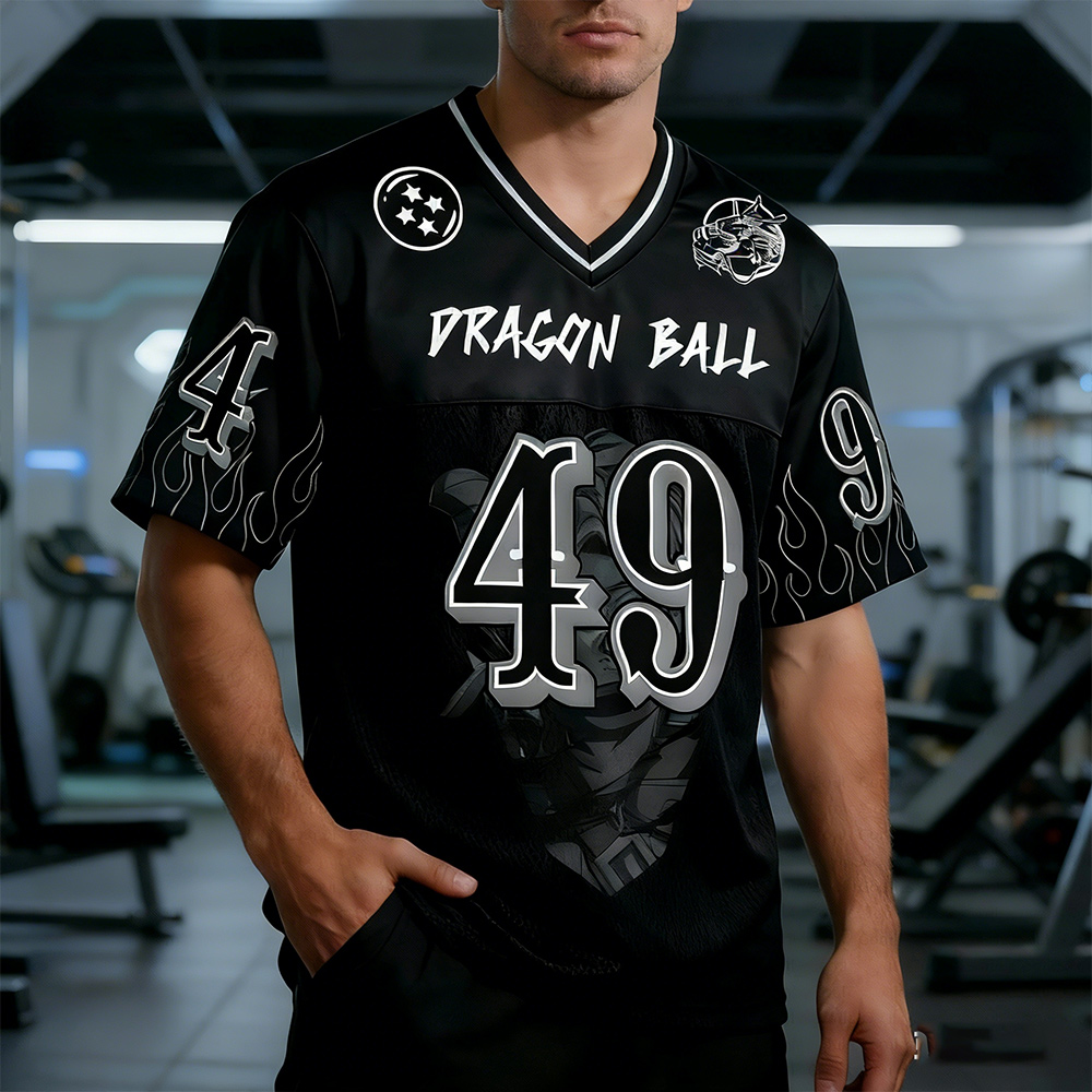 Unisex Anime Retro Mesh Sports Jersey T-Shirt