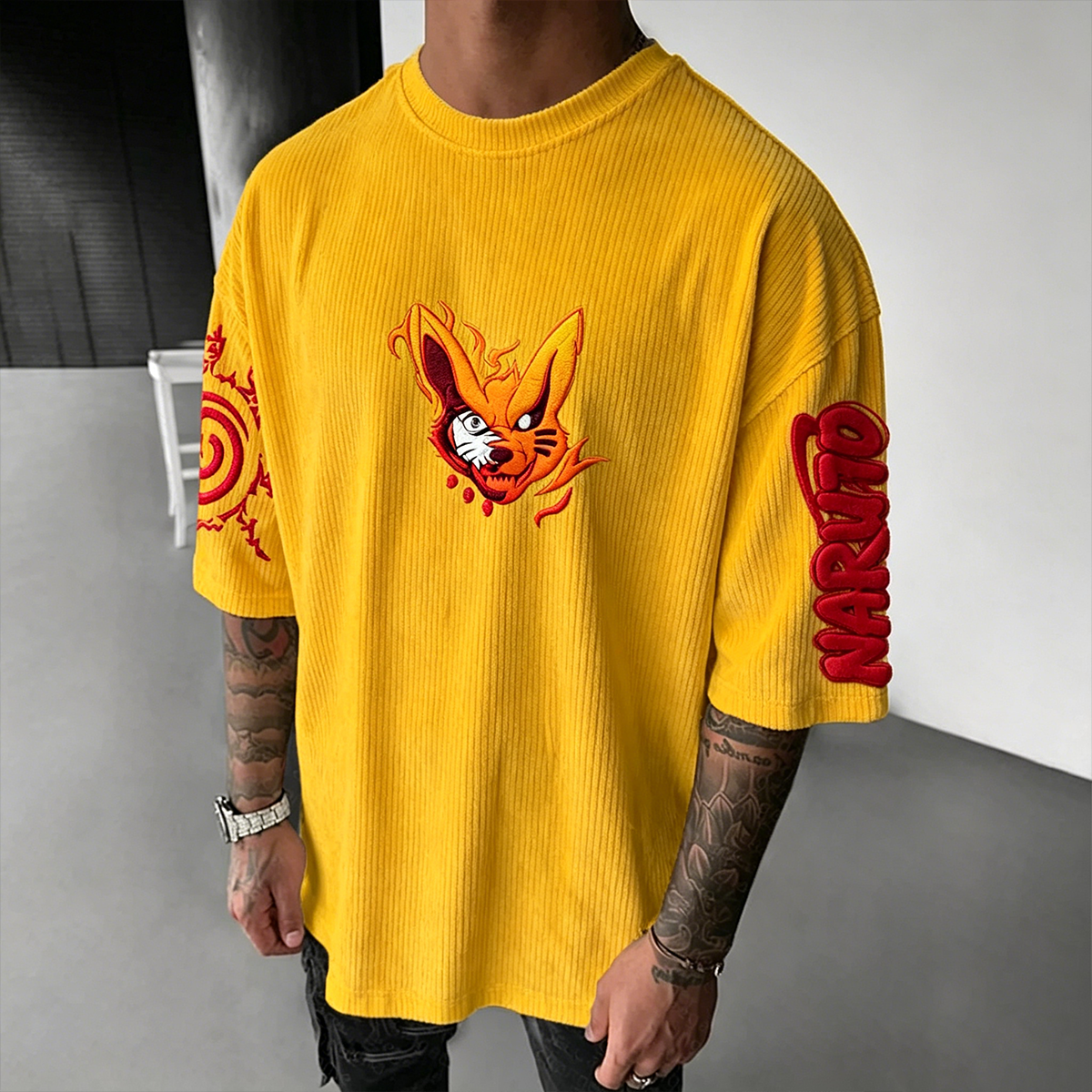 Naruto Vintage Corduroy T-Shirt