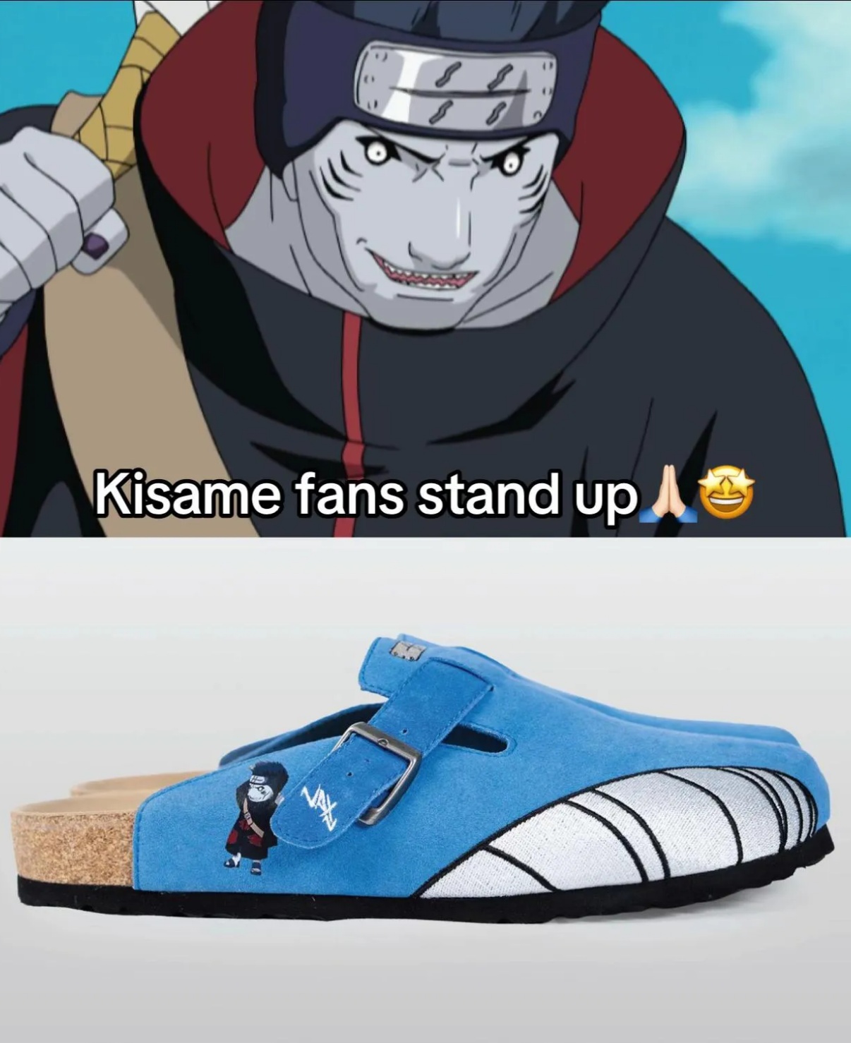 NARUTO X NEPTUN!  Clogs Anime Unisex Boston Soft Footbed Suede Leather