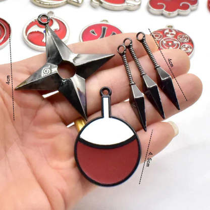 Naruto Naruto Uzumaki Sasuke Uchiha Anime Jewelry Gift Set, Ninja Kunai Headband Sharingan Pendant Collection Box
