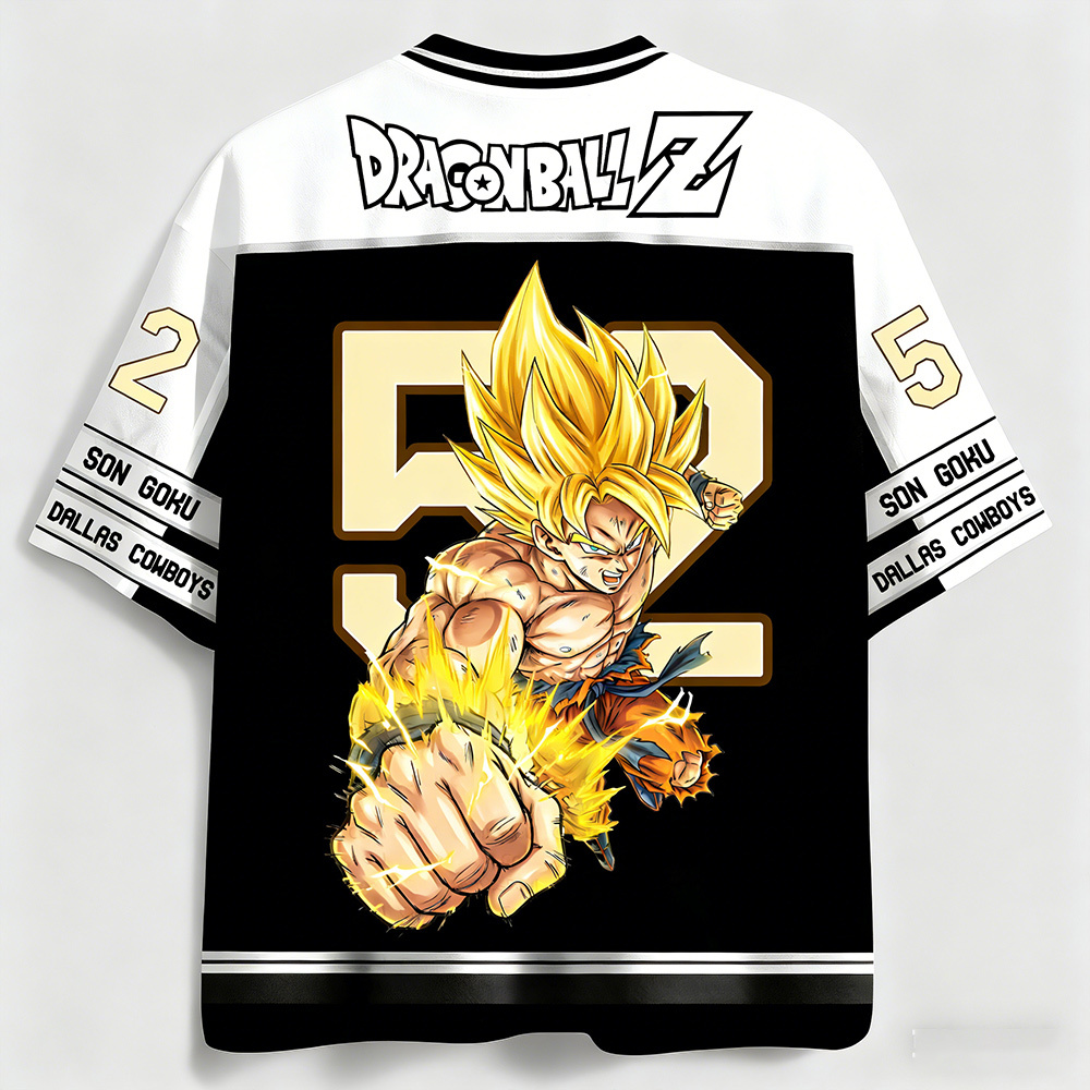 Unisex Anime Retro Mesh Sports Jersey T-Shirt