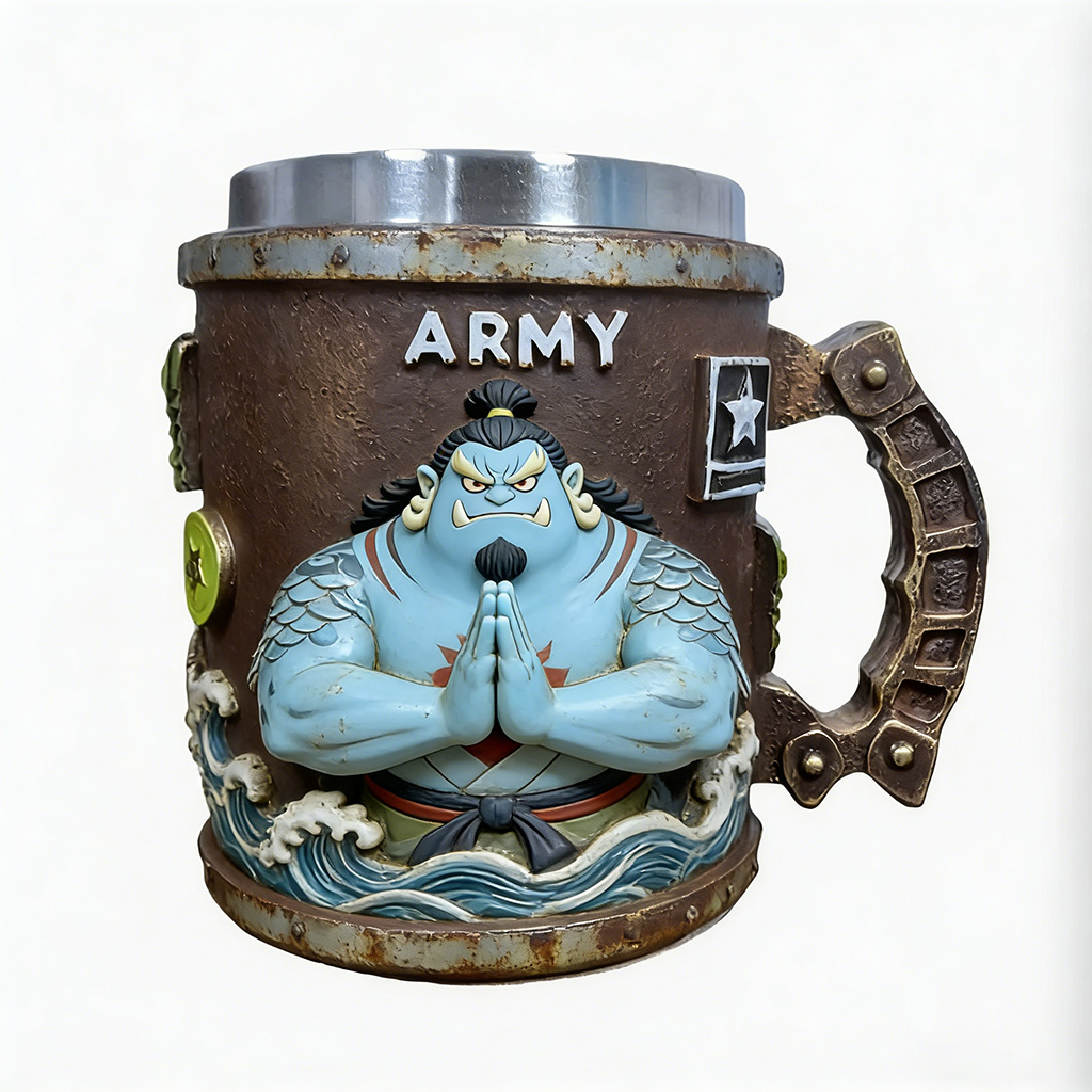 ONE PIECE aircraft Military 3D Resin Coffee Mug