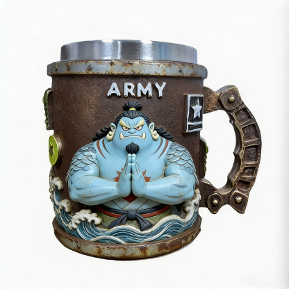ONE PIECE aircraft Military 3D Resin Coffee Mug