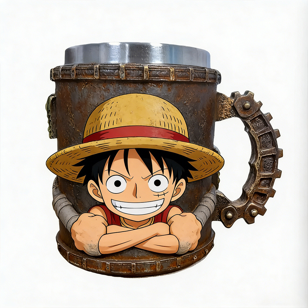 one piece 3D Resin Coffee Mug