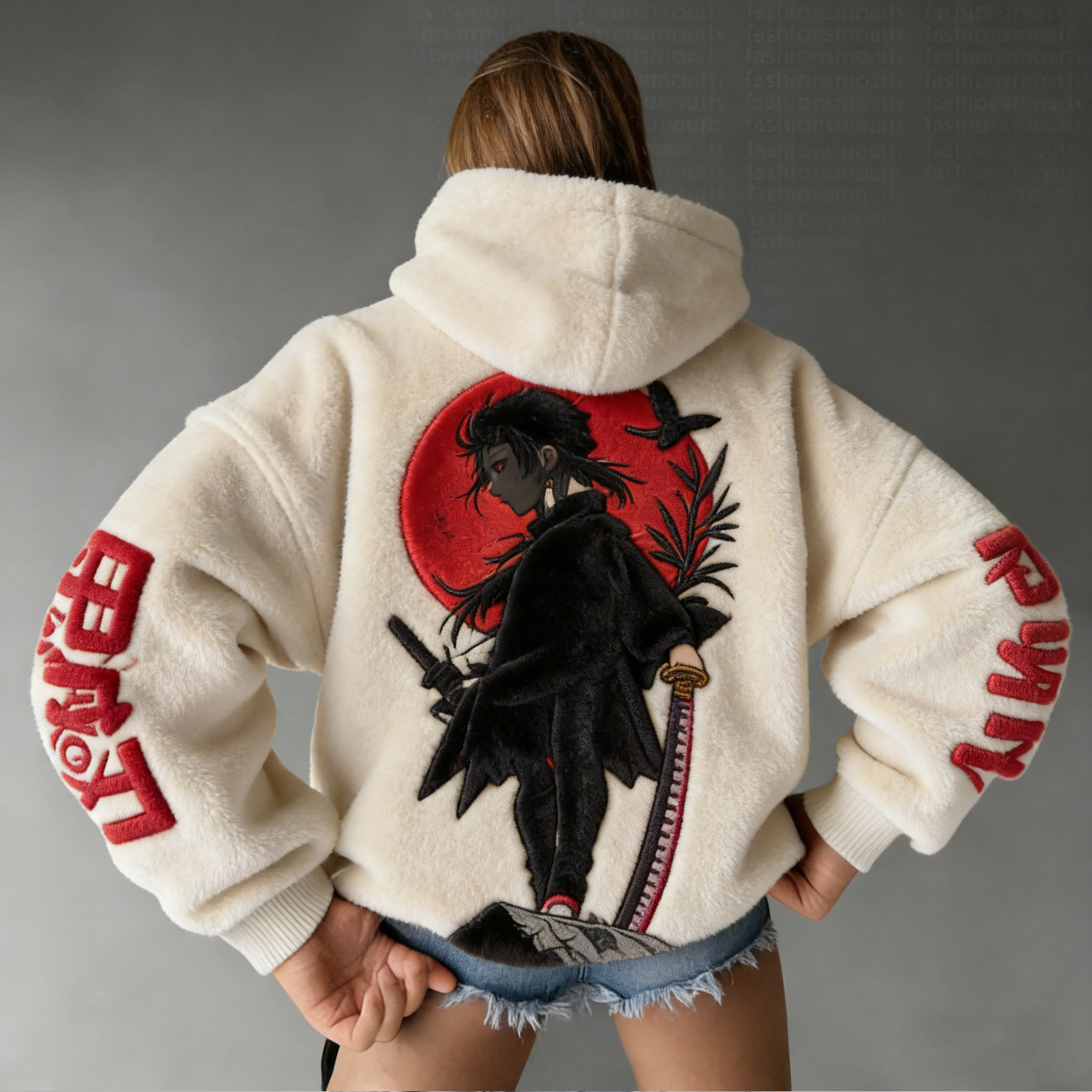 Men's Demon Slayer: Kimetsu no Yaiba Tanjiro Kamado Color-blocked Plus