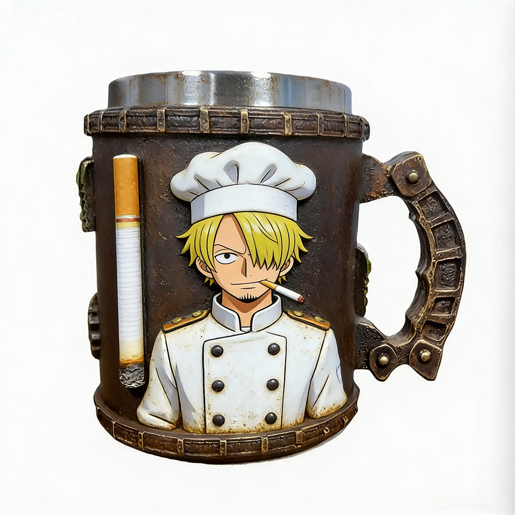 one piece 3D Resin Coffee Mug