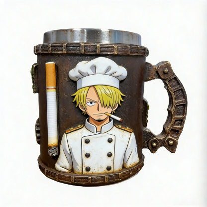 one piece 3D Resin Coffee Mug