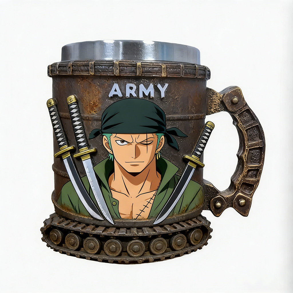one piece 3D Resin Coffee Mug