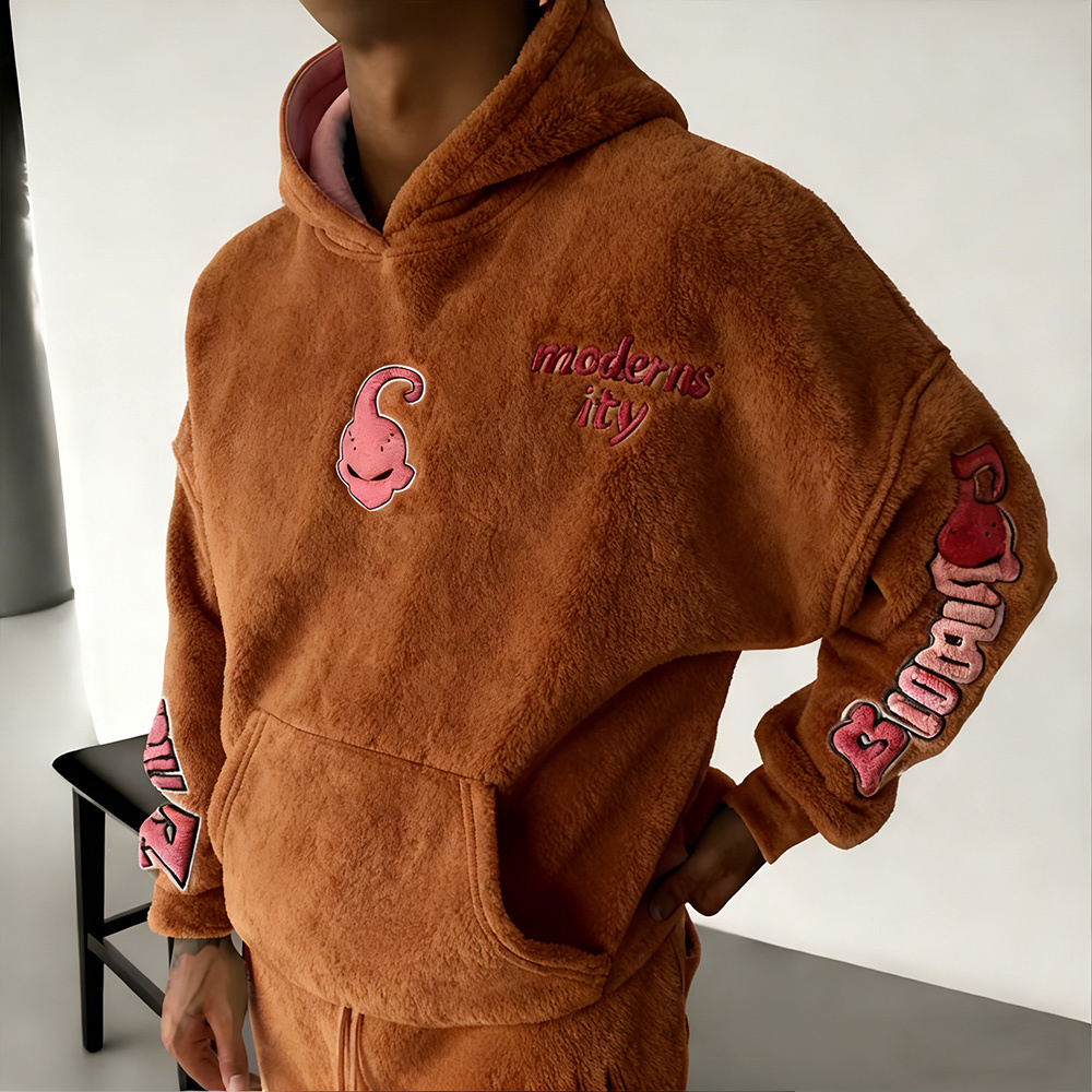 Dragon Ball Color Blocked Plush Hoodie