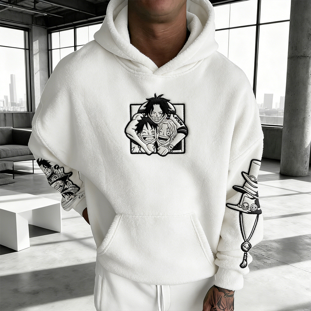 Dragon Ball Color Blocked Plush Hoodie