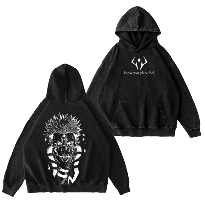 Jujutsu Kaisen :Ryomen Sukuna Vintage washed T-shirt/Crewneck/Hoodie