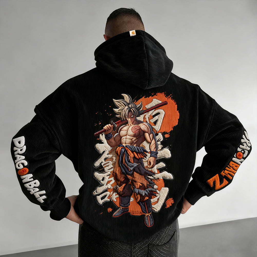 Dragon Ball Color Blocked Plush Hoodie
